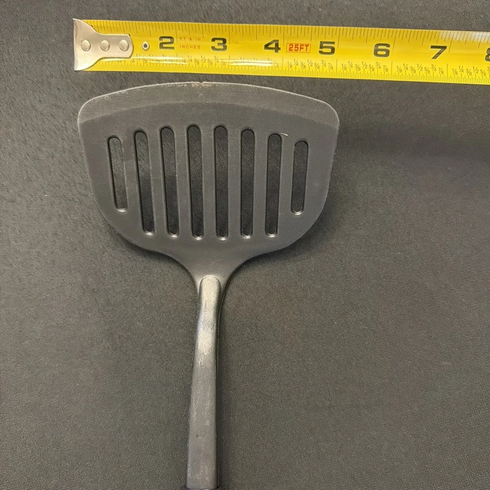 Norpro 1705 Grip-Ez Slotted Spatula Dishwasher Safe, Black 12 Inch